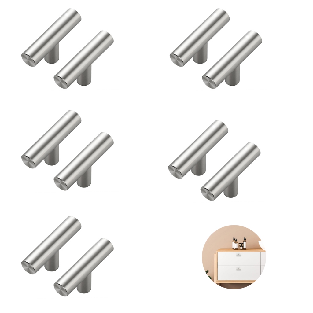 Kit 10 Peças Puxadores Aço De Armário De Cozinha E Cômoda em Oferta na Shopee