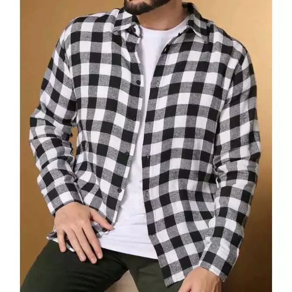 Camisa Xadrez Flanela Manga Longa Social Masculina Nova