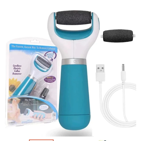 Lixa Pé Elétrica Tira Calo Esfoliador Portátil Pedicure + 1 Refil E8 em Oferta na Shopee