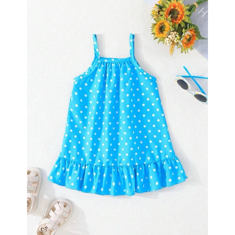 Vestido Cami Fofo de Verão com estampa de girassol para Menina Bebê