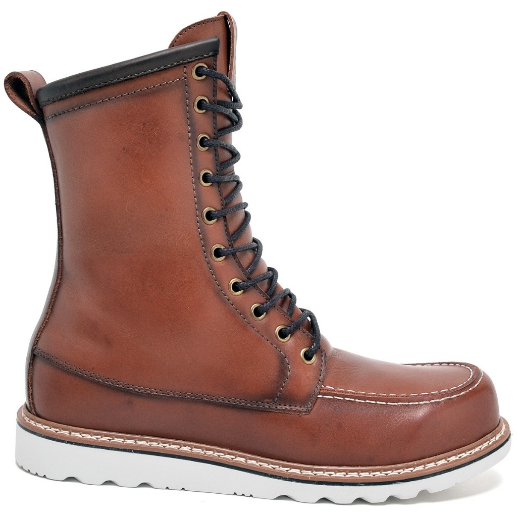 Bota Coturno Social Masculina Cano Alto Casual Confort