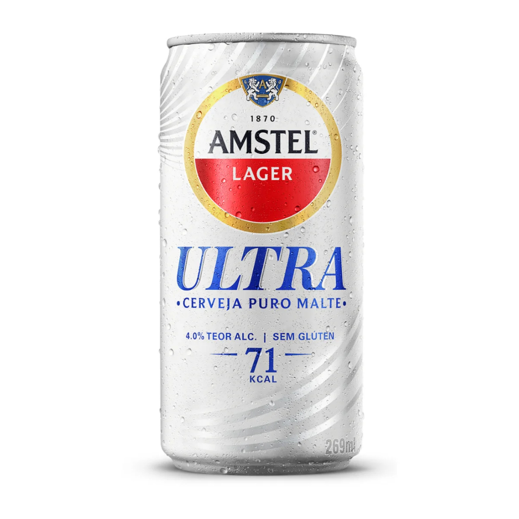 12 Cervejas Amstel Ultra Puro Malte Lata 269ml - Food & Beverages