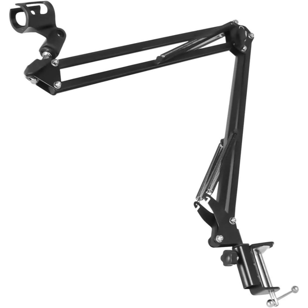 Suporte Pedestal de Mesa para Microfone Condensador Braço Articulável para Gravação e Podcast