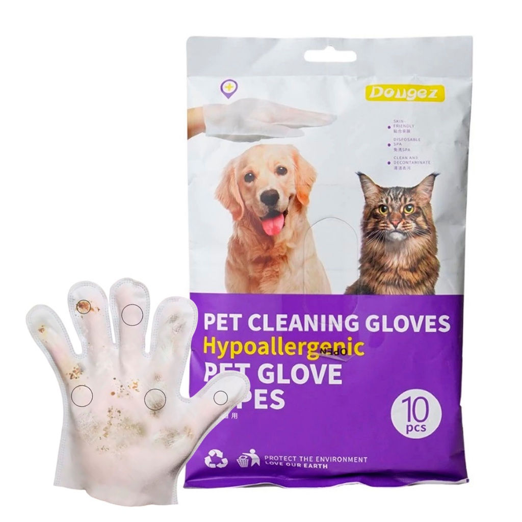 Luvas Descartáveis Umedecidas Higienização Limpeza De Pets Banho a Seco em Oferta na Shopee