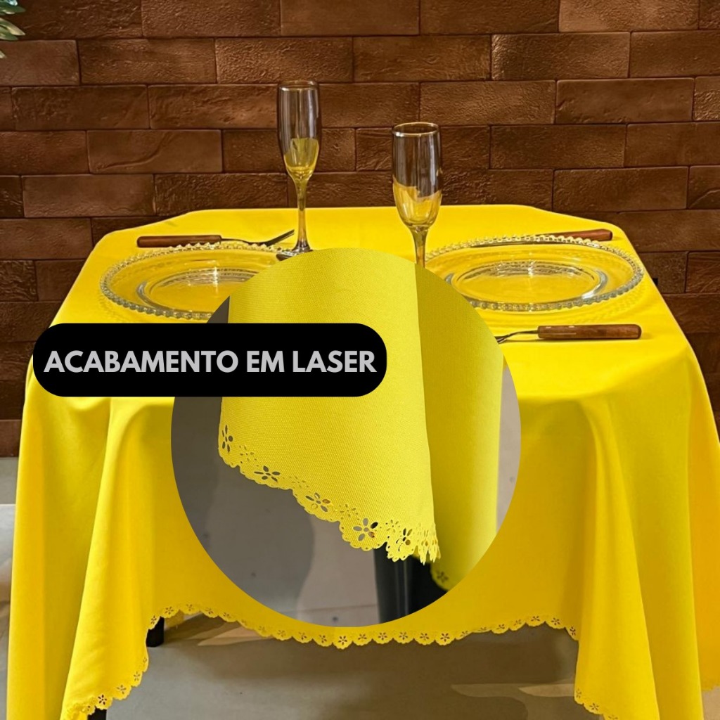 10 Toalha De Mesa Buffet Oxford Restaurante Festa 1,50x1,50 quadrada acabamento exclusivo a laser festa decoraçao