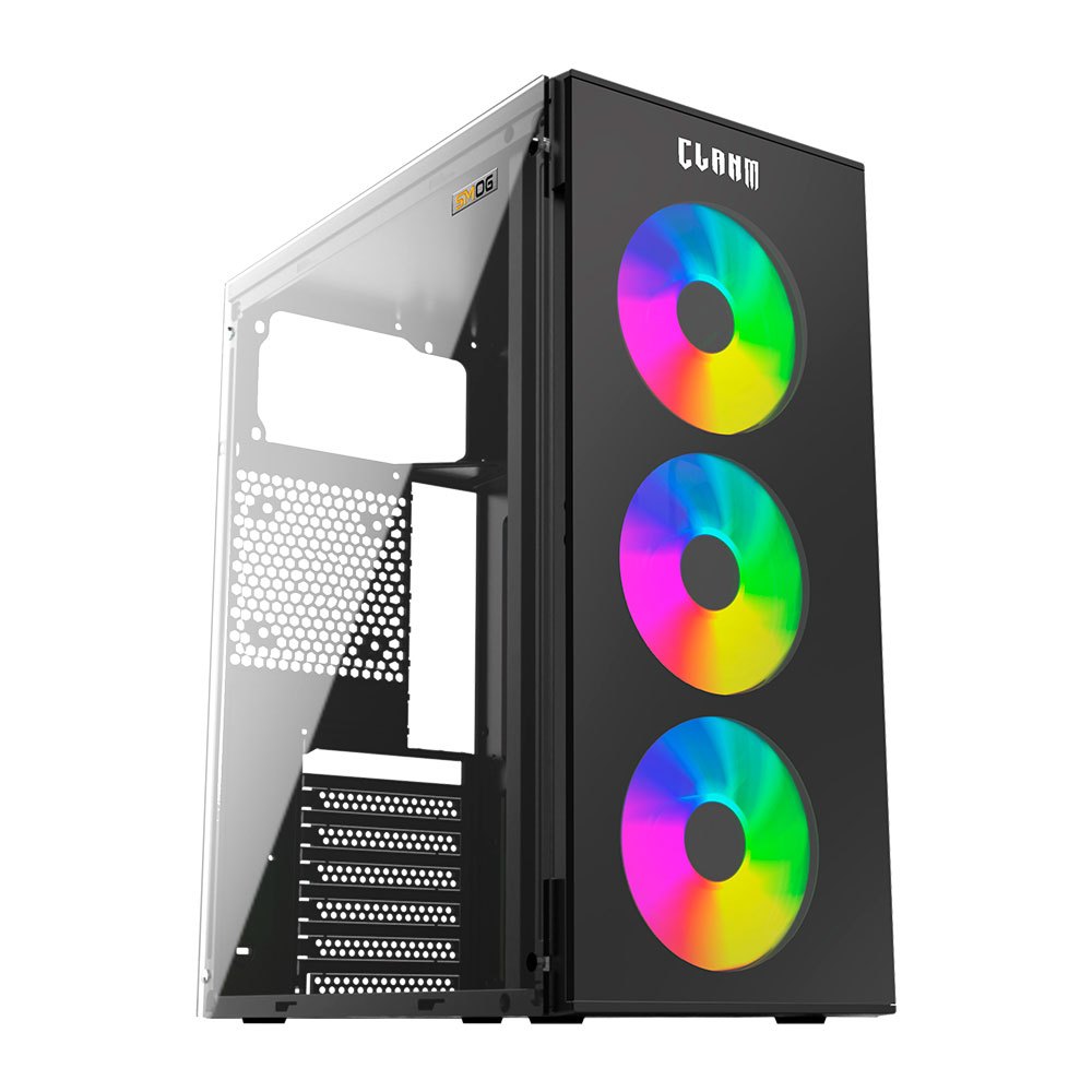 GABINETE GAMER COM 3 FANS COOLER RGB - SMOG CLANM ATX, Micro ATX, mini-ITX