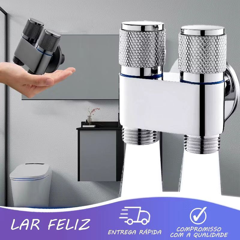 VÃlvula De Controle Dupla 1 Entrada 2 Saidas Para MÃ¡quina De Lavar em Oferta na Shopee