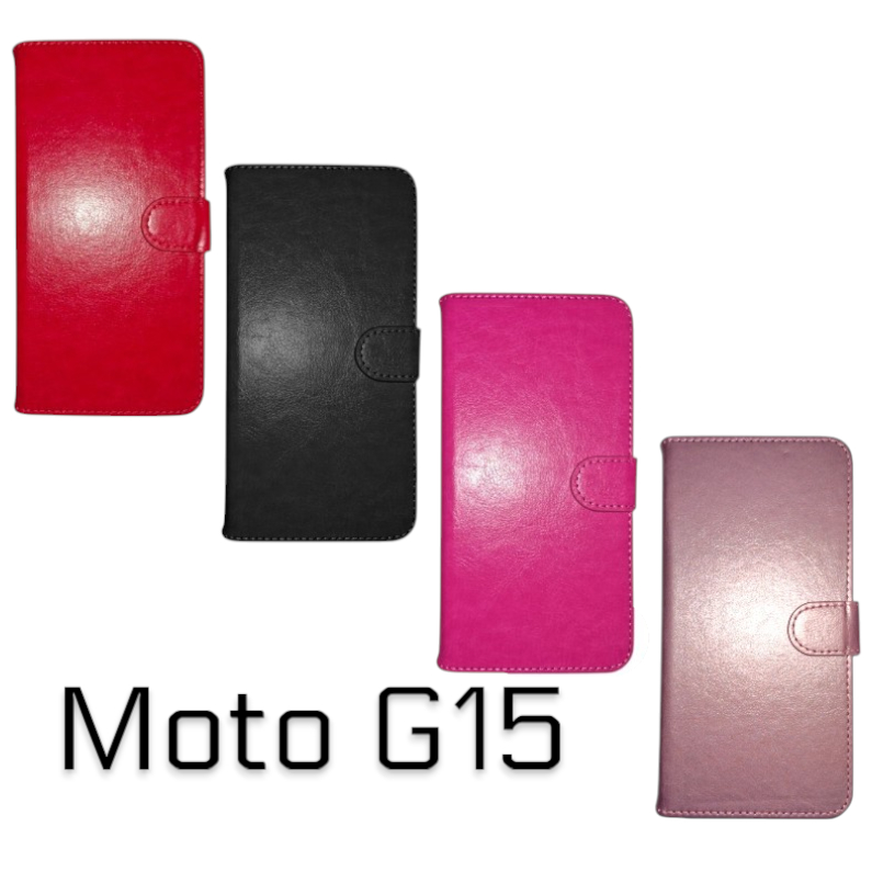 Capa Carteira Case Com Flip Magnético Para Moto G15 em Oferta na Shopee
