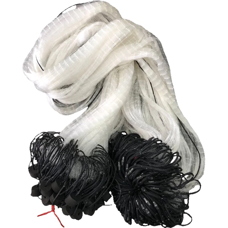 Rede/Galão de Pesca Malhadeira Monofio Chumbada Embutida 50 metros Linha 0,20 em Oferta na Shopee