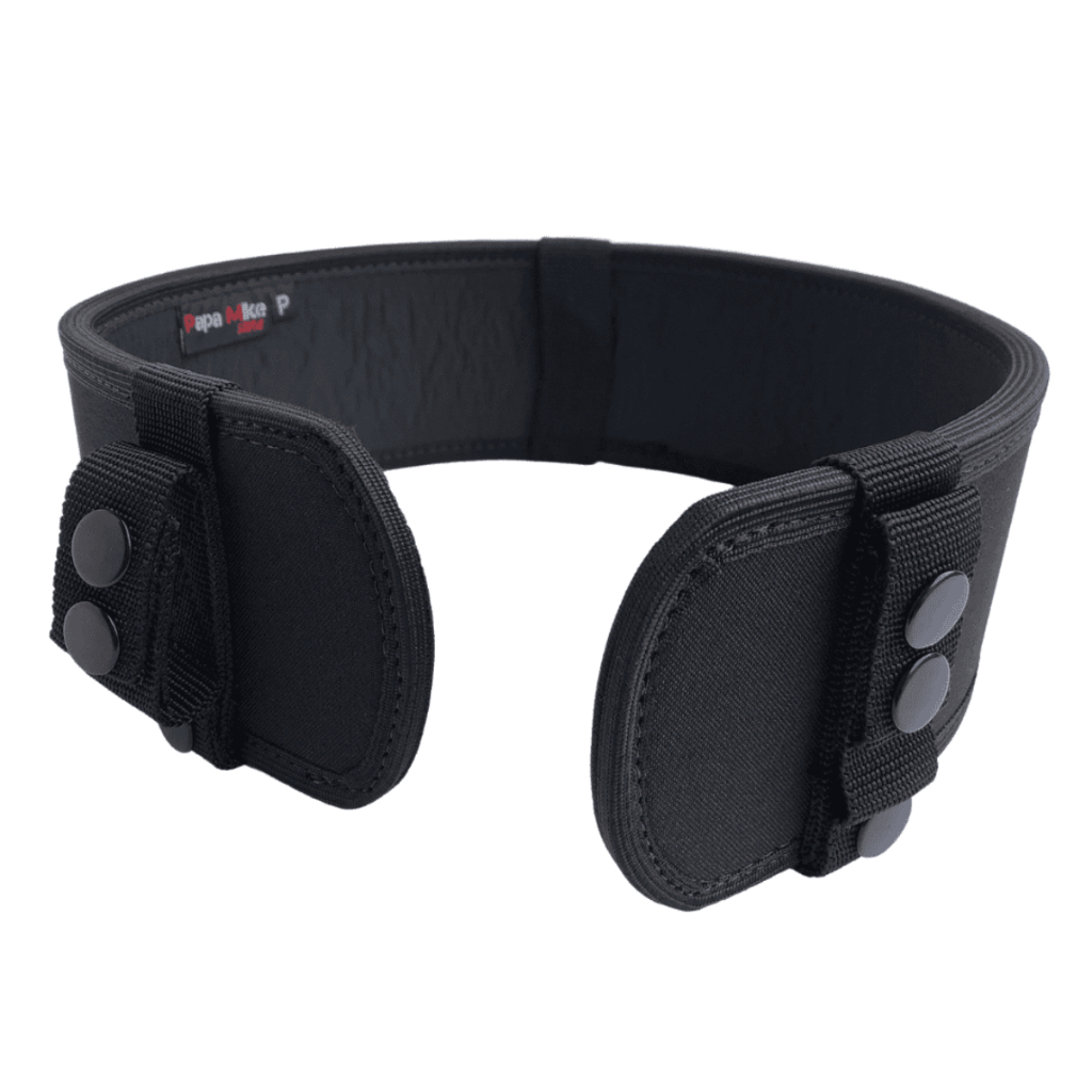 PROTETOR LOMBAR PARA CINTO TÁTICO OPERACIONAL DE GUARNIÇÃO RECRUTA MILITAR FORMAÇÃO PRETO BOTÃO PAPA MIKE STORE