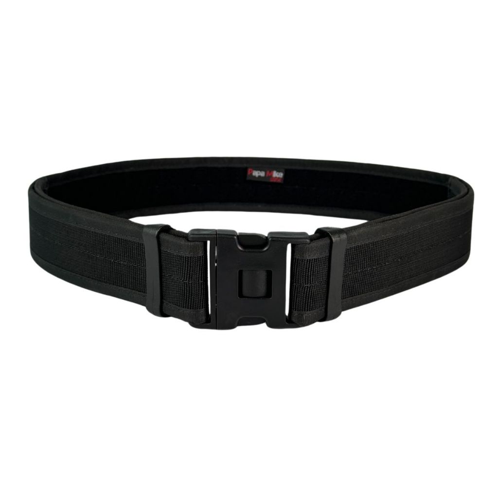 CINTO FORCE DE GUARNIÇÃO RESISTENTE PRETO TECIDO RESISTENTE TÁTICO OPERACIONAL POLICIAL MILITAR MODULAR REGULAGEM