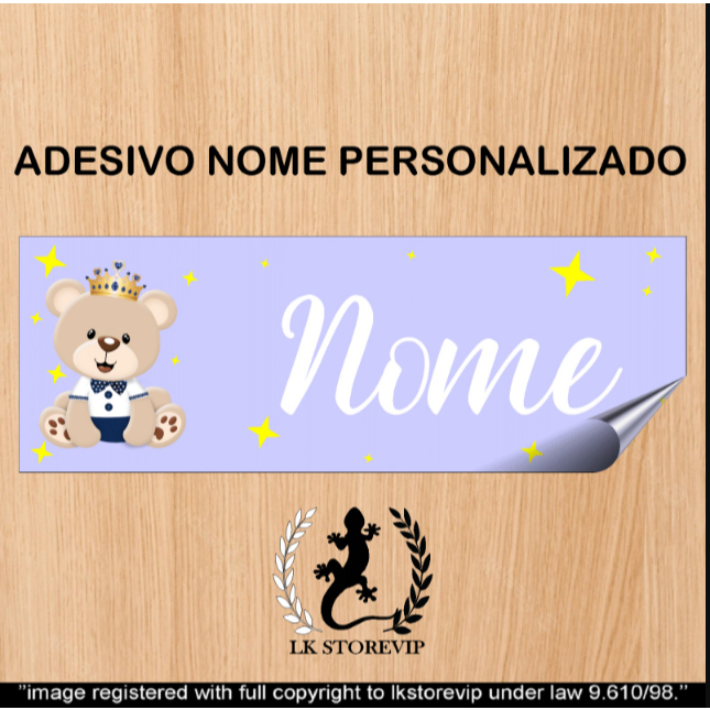 Adesivo enfeite para porta berço infantil nome personalizável maternidade Alta qualidade