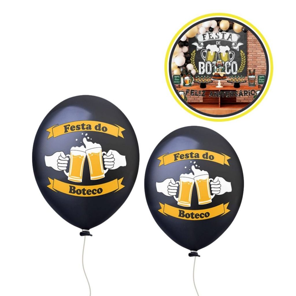 25~100 BALAO FESTA BOTECO  11 POL  HAPPY DAY