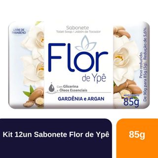 Kit 12un Sabonete Flor De Ypê Suave Gardenia & Argan 85g em Oferta na Shopee