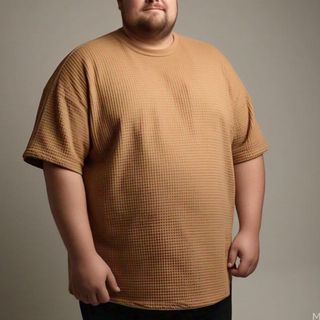 Camiseta Oversized Texturizada Reta Tamanho Plus size