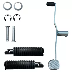 Kit Pedaleira + Pedal De Cambio Honda C 100 Biz Es 2012 A 2015
