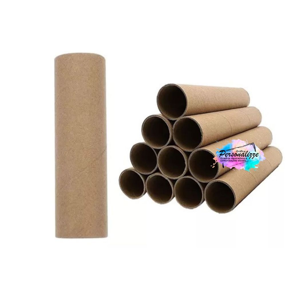 Tubo Papelão Tubete de papelão Ducha Canudo de papelão Tubos de Papelão P/ embalar embalar garrafa