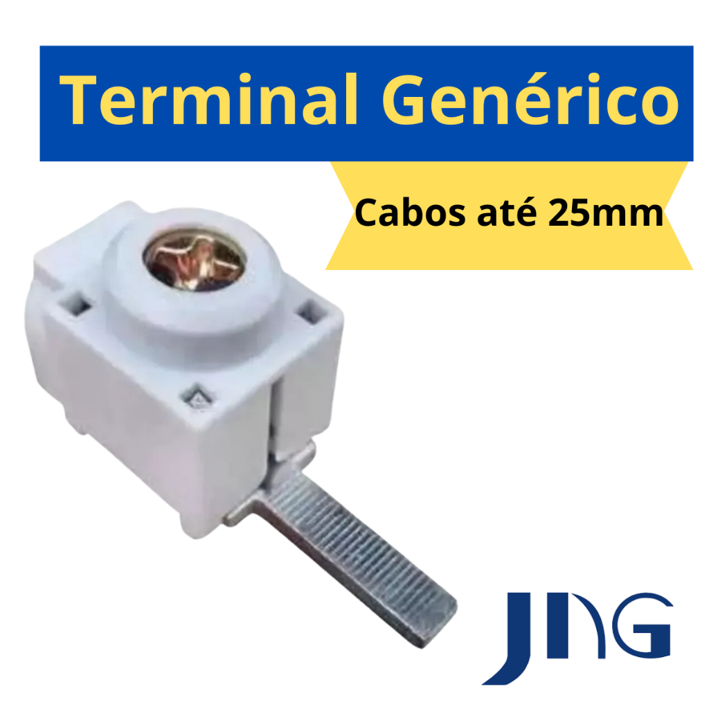 Kit 2 Conector Terminal Genérico Superior Cabos até 25mm em Oferta na Shopee