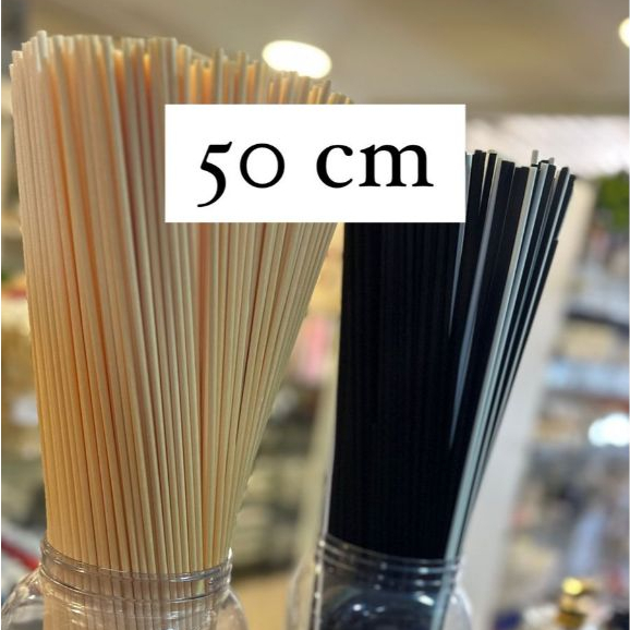 Kit Com 20 Varetas De Fibra de Algodão 50 cm Para Difusor Aromatizador De Ambiente 4MM