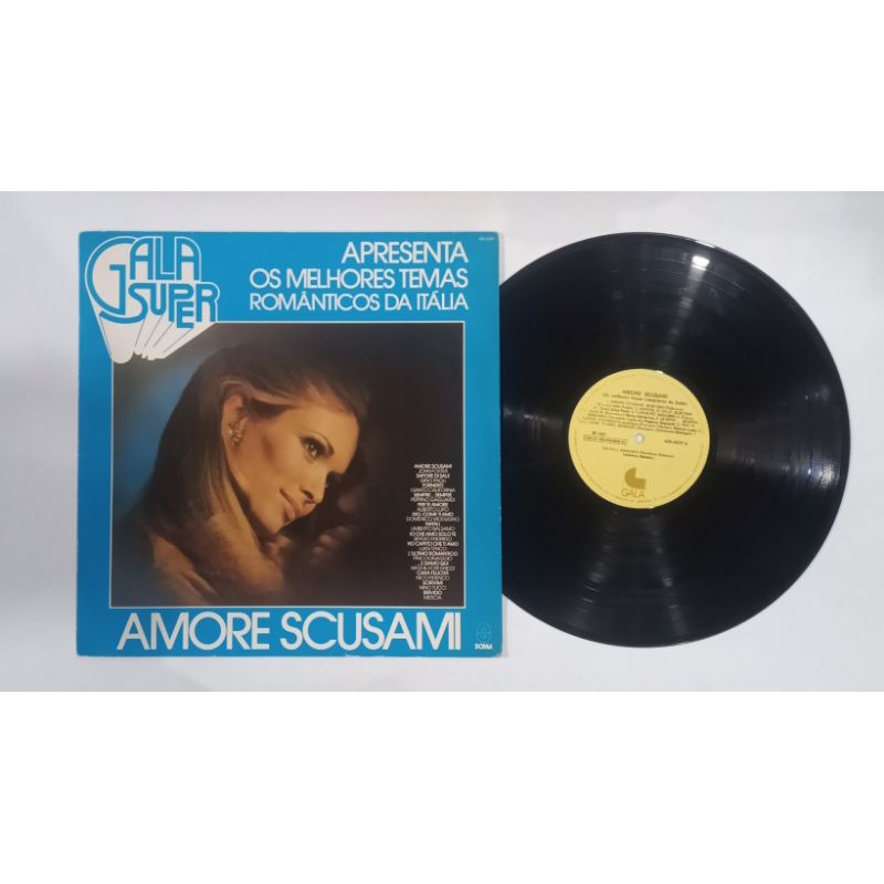 LP Vinil - Super Gala Apresenta Os Melhores Temas Românticos da Itália - Amore Scusami