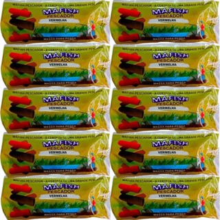 Kit 10un Massa Mafish 200g Pesca Esportiva Pesqueiro SABORES em Oferta na Shopee