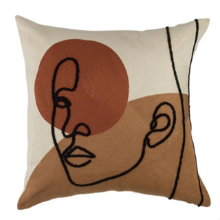 Capa Bordada Para Almofada Jolitex Naturally 45x45cm Sem Enchimento em Oferta na Shopee