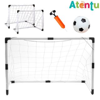 Trave Futebol Infantil Kit Golzinho Rede Mini Gol Brinquedo Bola e Bomba em Oferta na Shopee