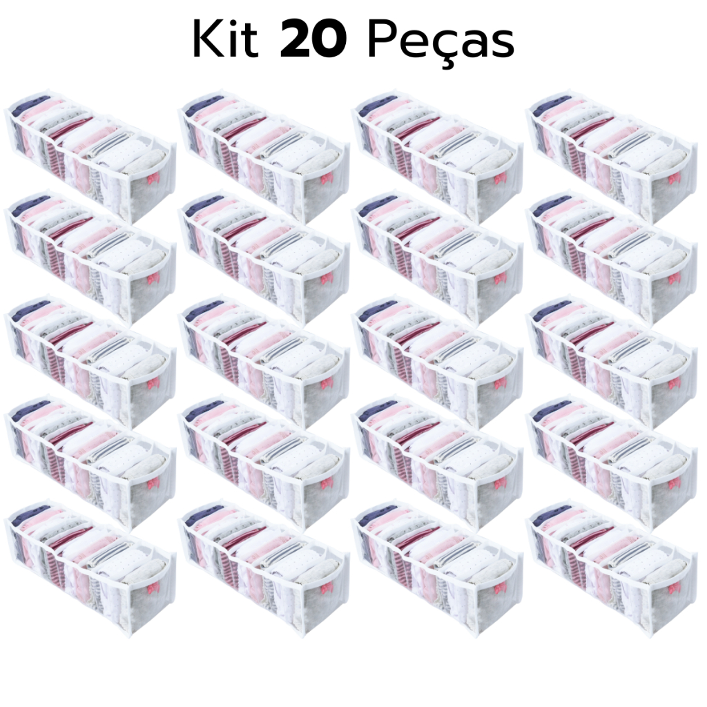 Colmeia Organizadora Cristal Calcinha Meias Lenços 20 Pç