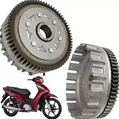 Campana de Embreagem Biz 125 Ex 2011 a 2015 Biz 125 Ks 2006 a 2012 Biz 125 Es 2006 a 2015