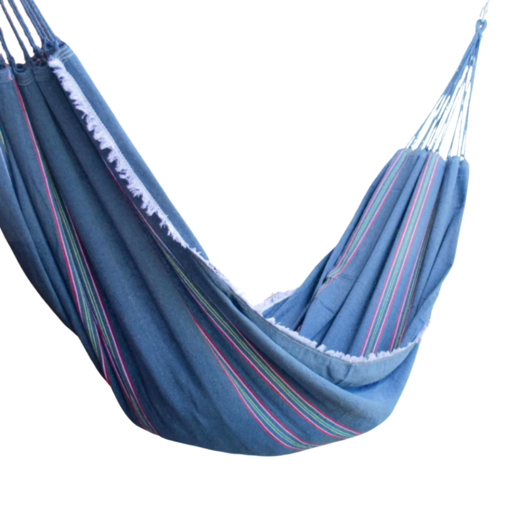 Rede de Dormir Solteiro Descanso Confortável Cinza Artesanal Algodão em Oferta na Shopee