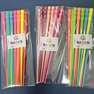 24 Palitos de Cabelo de Plástico em Oferta na Shopee