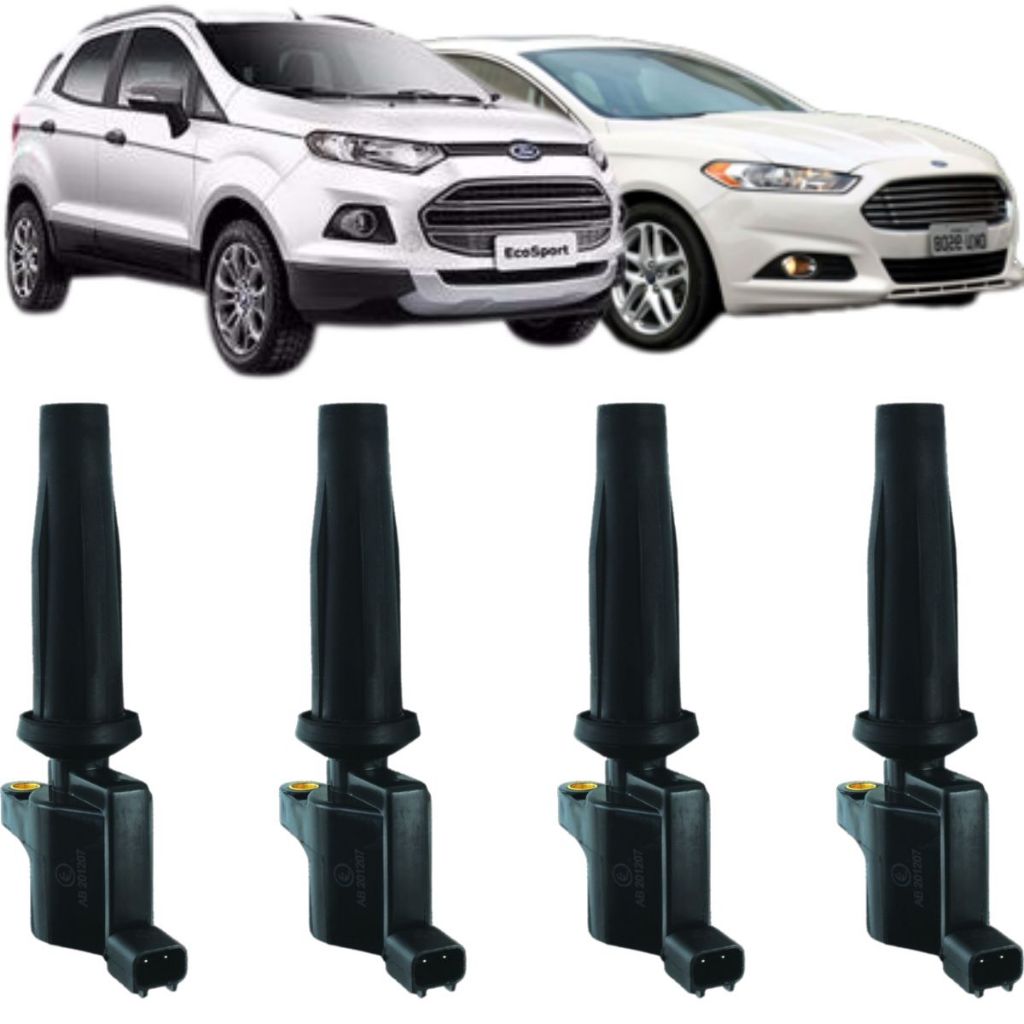 Kit 4 Bobinas Ignição Ford Ranger Fusion EcoSport Focus 2.0 2.5 em Oferta na Shopee