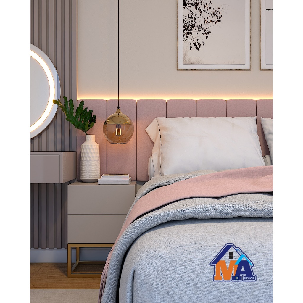 Kit Até 10 cabeceira de cama Estofada 20x40 cm cada und ENVIO FULL em Oferta na Shopee