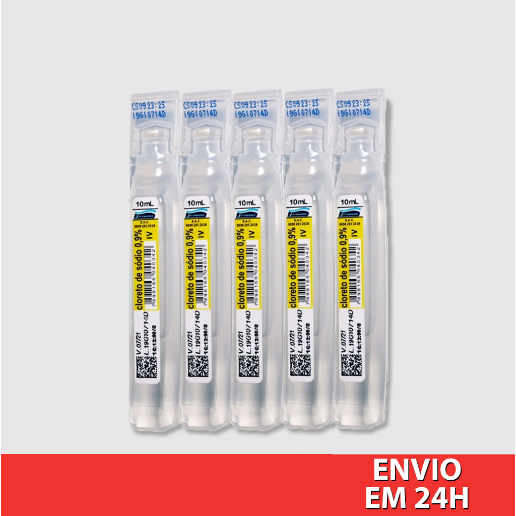 Soro Fisiológico Cloreto de sódio a 0,9% de 10ml - Flaconetes em Oferta na Shopee