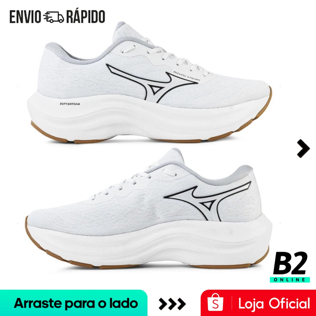 Tênis Mizuno Enigma Masculino Branco Original com Nota Fiscal e Garantia - Men Shoes