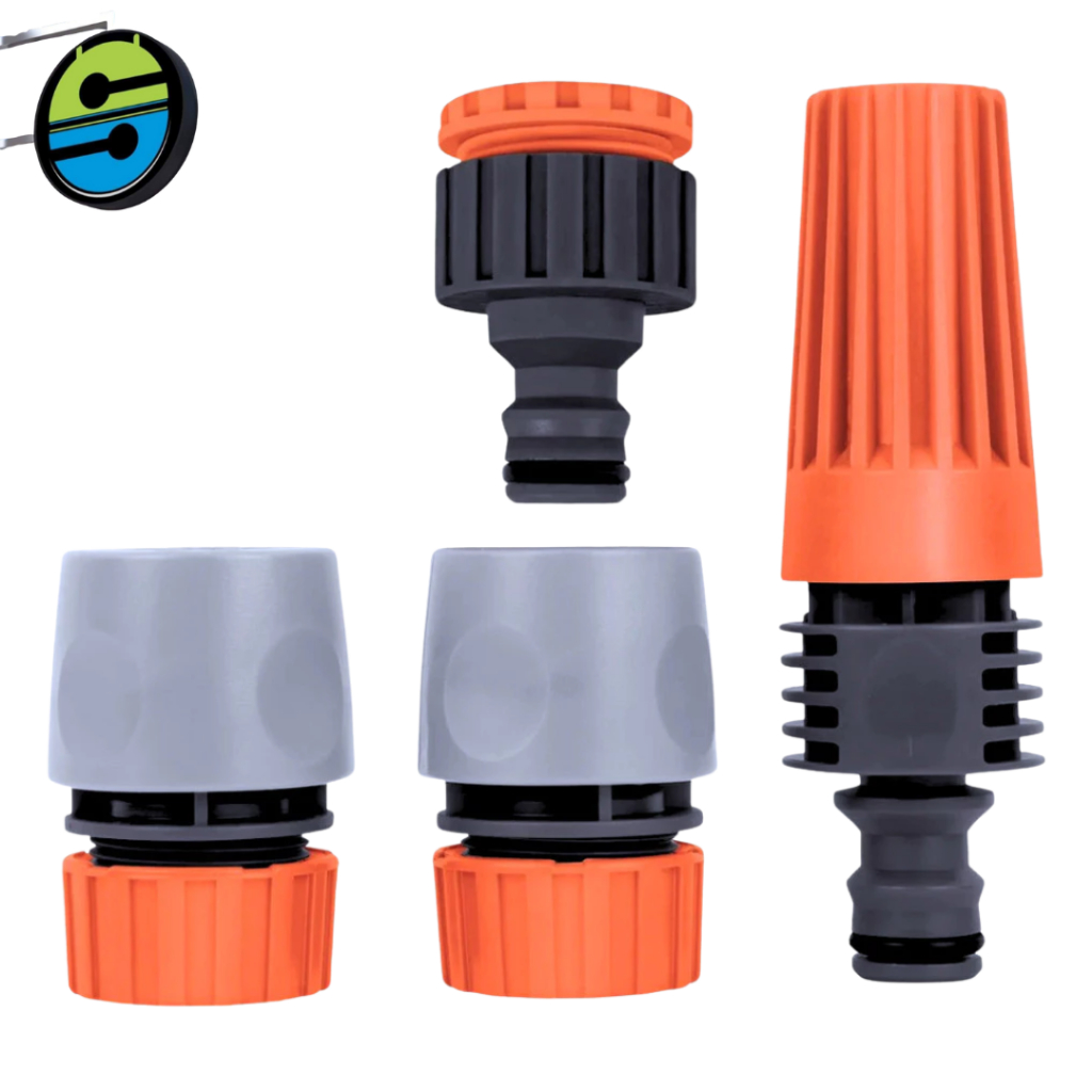 Kit 1 Esguicho Rapido  2 Engate Mangueira  1 Engate Torneira Kit Completo Tramontina Jardinagem