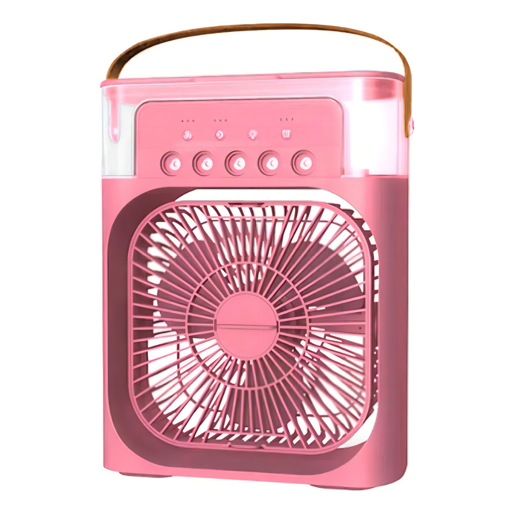 Climatizador Ventilador e Umidificador de Ar Portátil Com Led Reservatório De Água Led