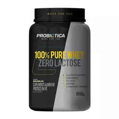 100% Pure Whey Zero Lactose Pote 900g Baunilha