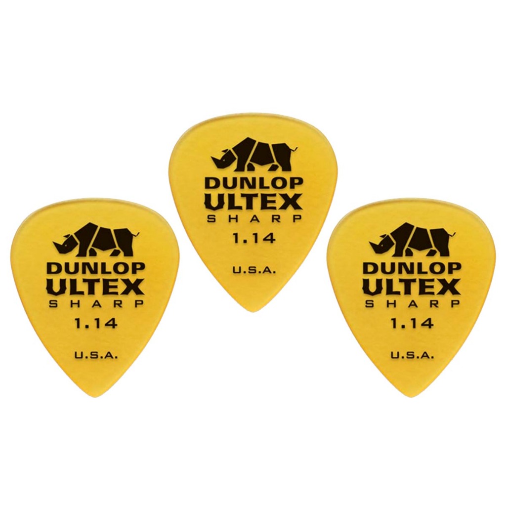 Kit com 3 Palhetas Dunlop 433r 1.14mm Ultex Sharp