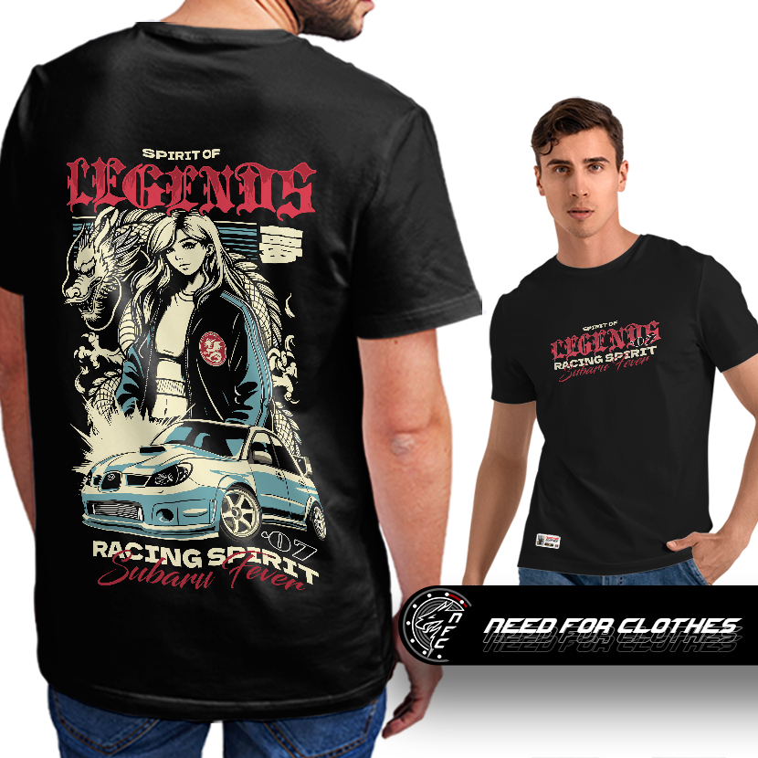 Camiseta Subaru Impreza WRX STI, JDM, AWD Turbo, Rally Legend