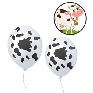 25~100 BALAO VACA MALHADA  FAZENDA 11 POL  HAPPY DAY em Oferta na Shopee