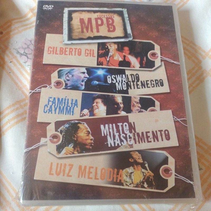 DVD Sucessos Mpb Gilberto Gil, Oswaldo Montenegro, Família Caymmi, Milton Nascimento e Luiz Melodia