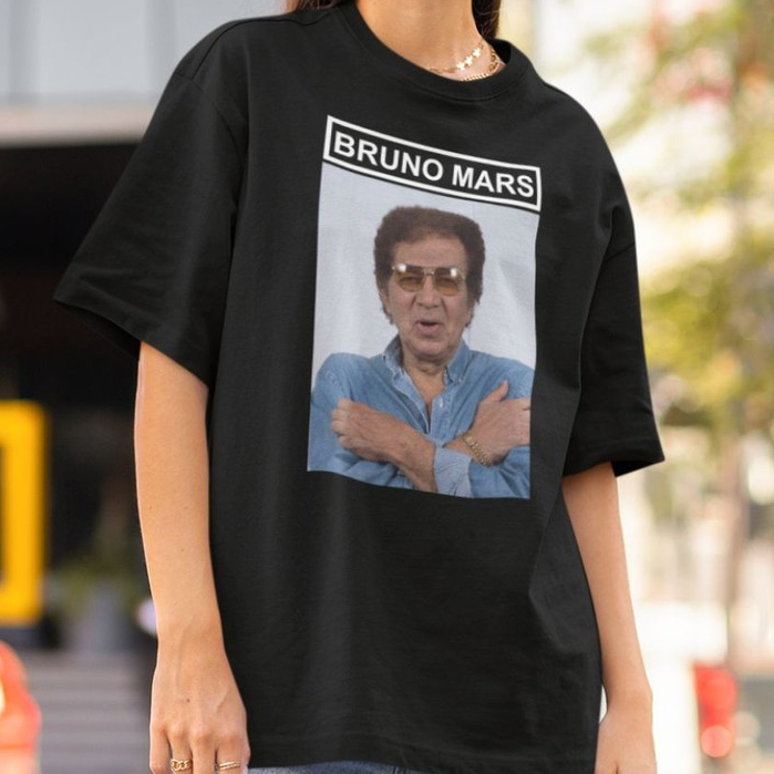 Camiseta Engraçada Bruno Mars Meme Reginaldo Rossi Cantor Zoeira em Oferta na Shopee