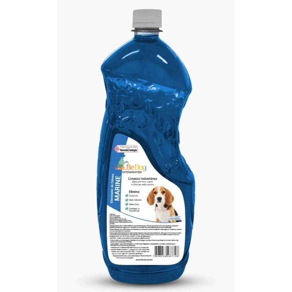 Detalhes do Kit 2 Desinfetantes Eliminador de Odores Para Cão e Gato - 2L Cada - Lavanda - Be Dog