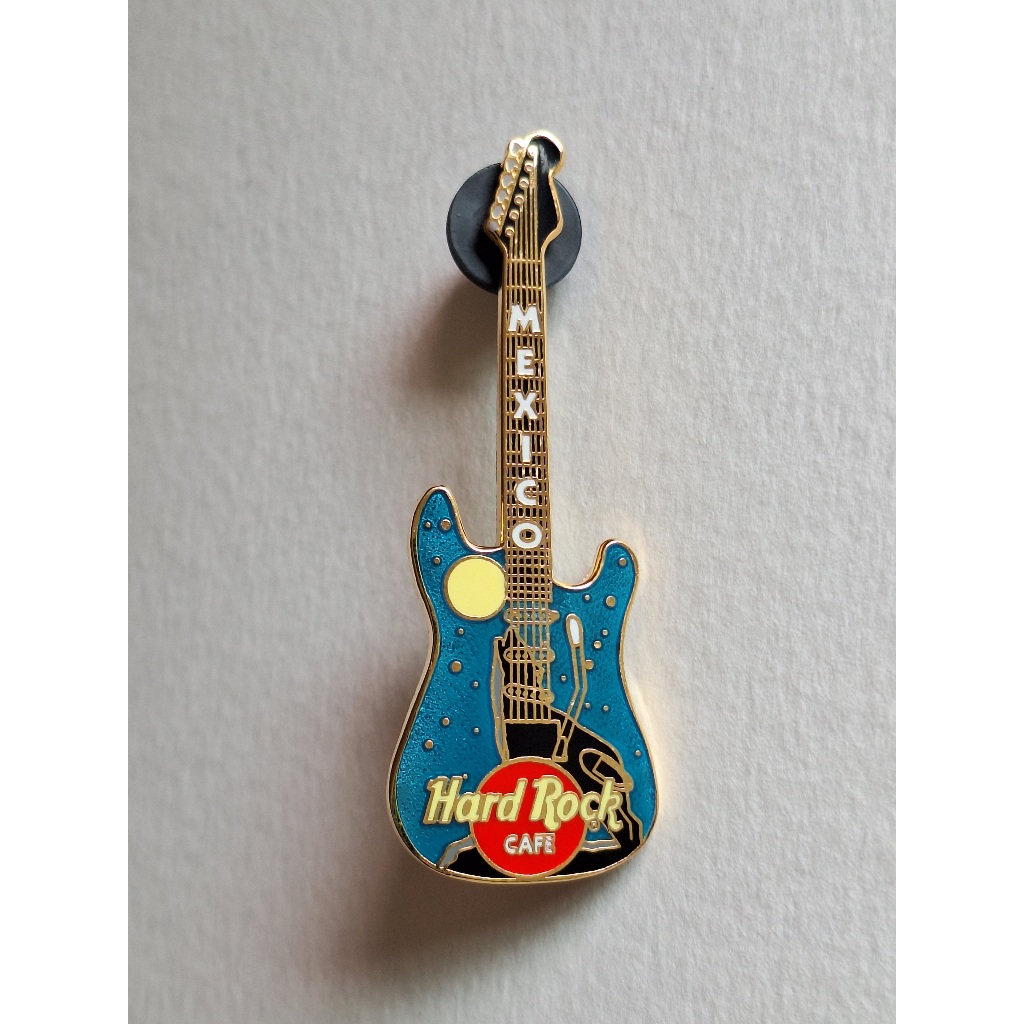 Pin / Broche - Hard Rock Cafe - Mexico City - Coyote Howling at the Moon Blue Guitar