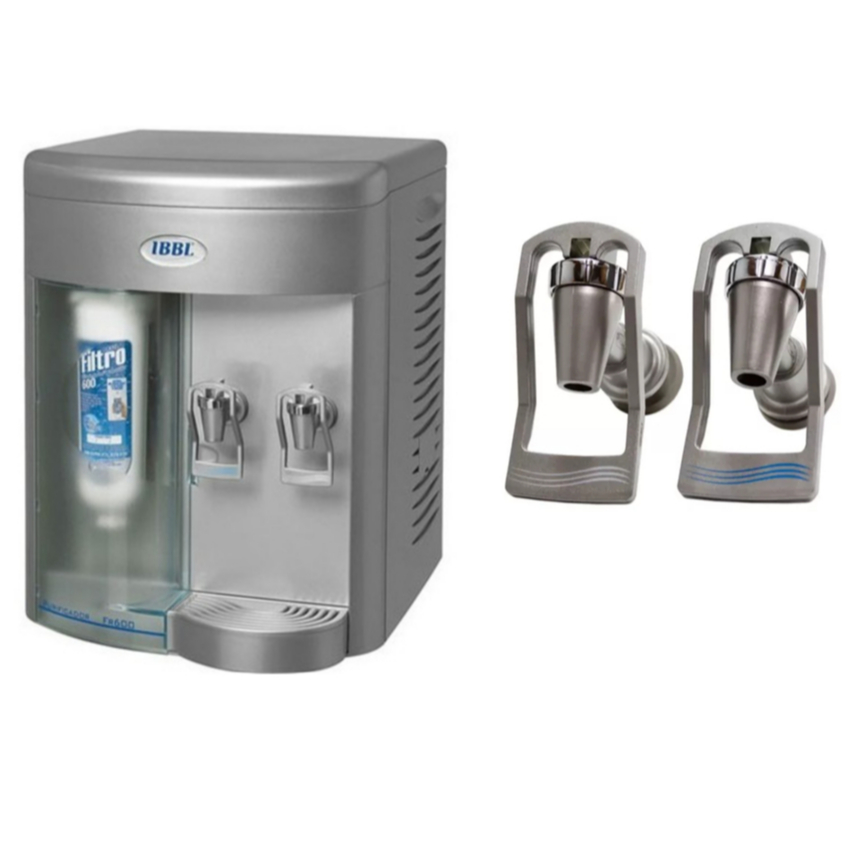 Par Torneira Cinza Ibbl Fr600 Purificador/Bebedouro - Kit 2 Lados