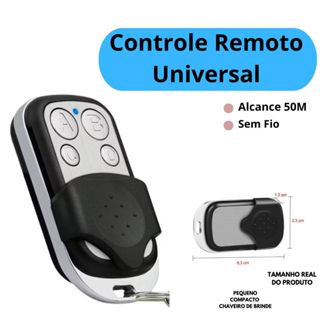 Controle Remoto Universal para Portão Elétrico Eletrônico Garagem com Chaveiro 433mhz com 4 Botões em Oferta na Shopee