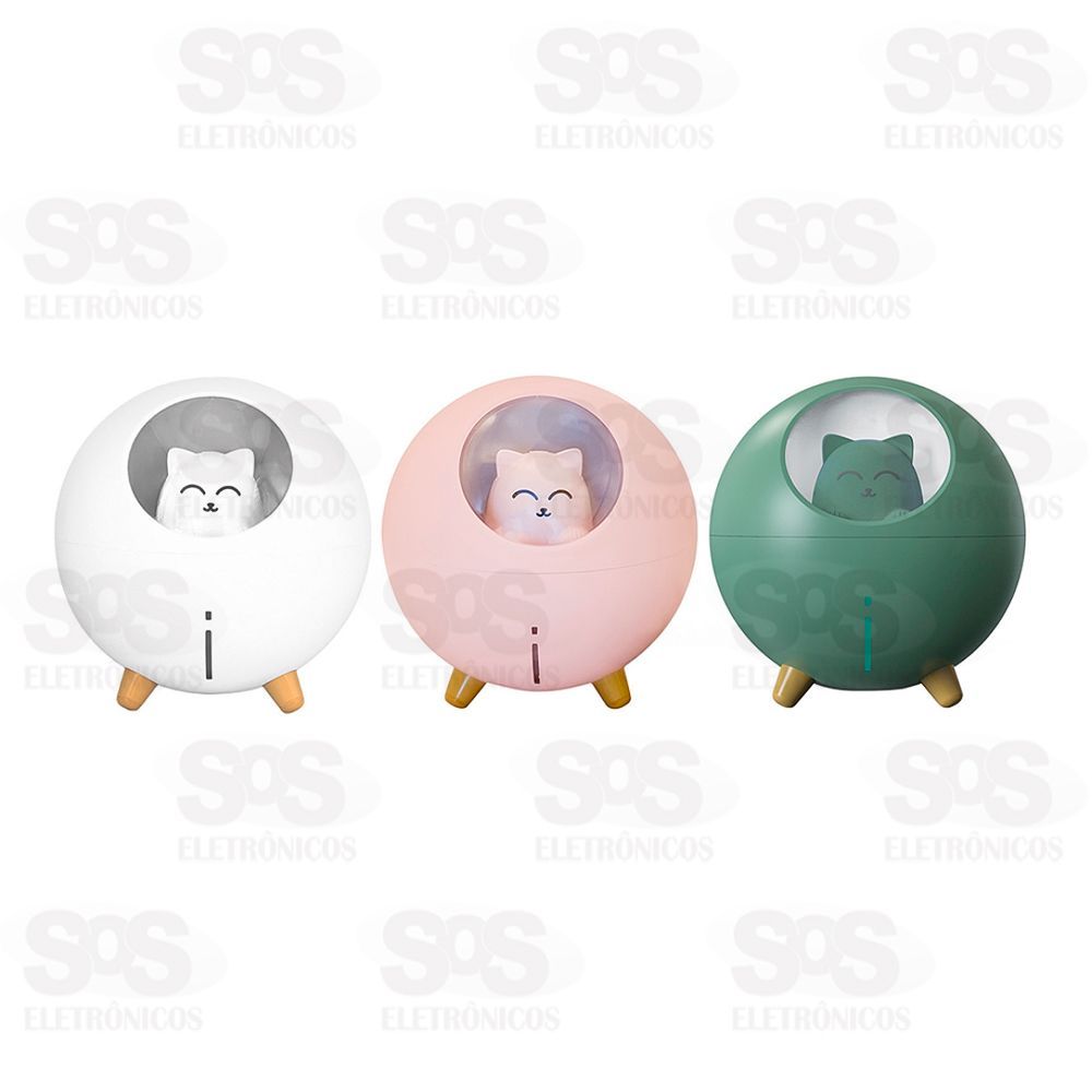 Umidificador De Ar Gato Astronauta 220ML Altomex AL-2792.