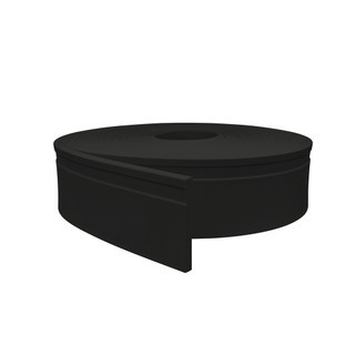 RODAPÉ DE EVA FLEXÍVEL PRETO AUTOCOLANTE 10CM X 1CM RP16 - 3M OUTLET em Oferta na Shopee