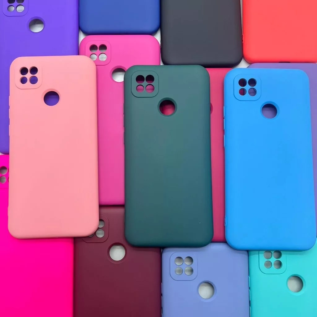Capa Case Capinha Silicone Colorida Resistente Interior Aveludado e Capa Transparente para Redmi 10A